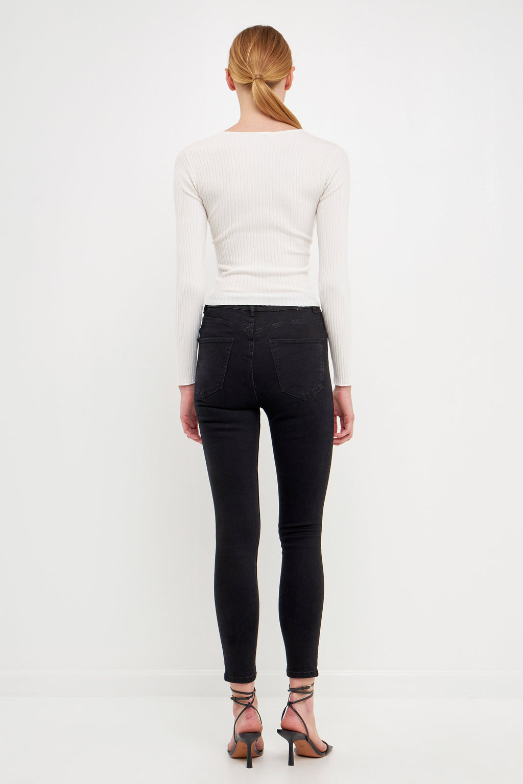 ENDLESS ROSE - Wrapped Detail Sweater - TOPS available at Objectrare