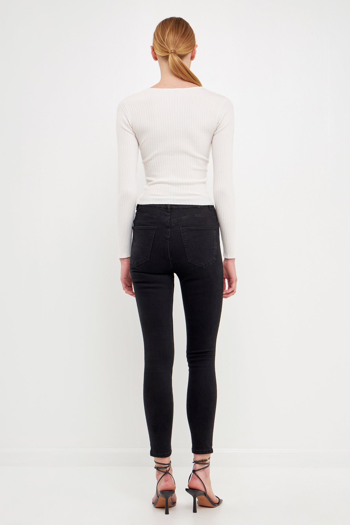 ENDLESS ROSE - Wrapped Detail Sweater - TOPS available at Objectrare