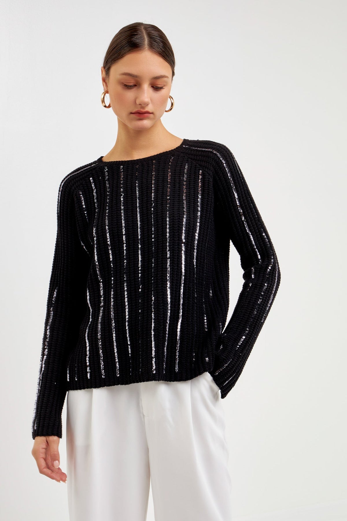 Sequin Knit Sweater