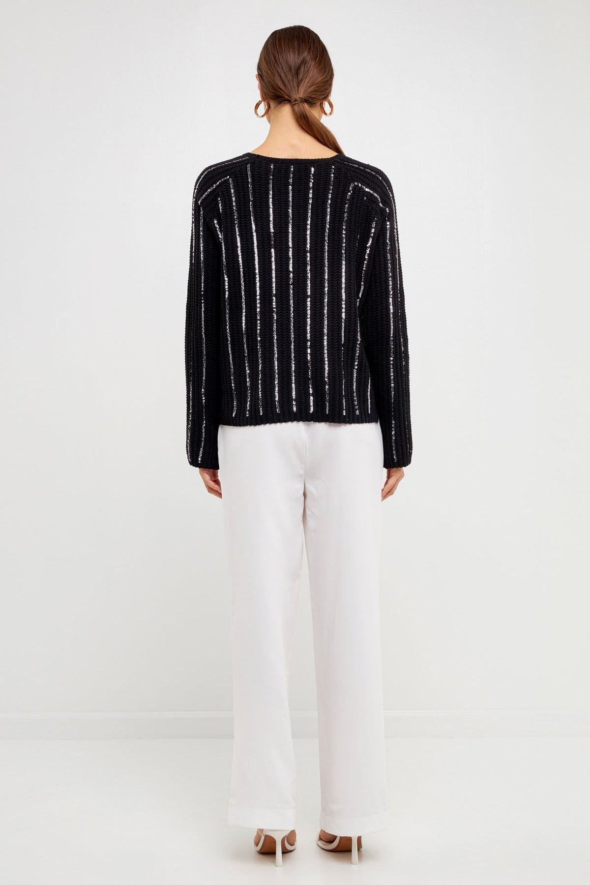 Sequin Knit Sweater