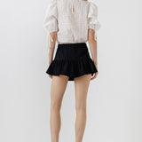 ENDLESS ROSE - Ruffled Detail Skort - SKORTS available at Objectrare