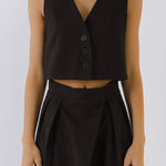 ENDLESS ROSE - Cropped Vest - TOPS available at Objectrare