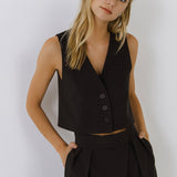 ENDLESS ROSE - Cropped Vest - TOPS available at Objectrare