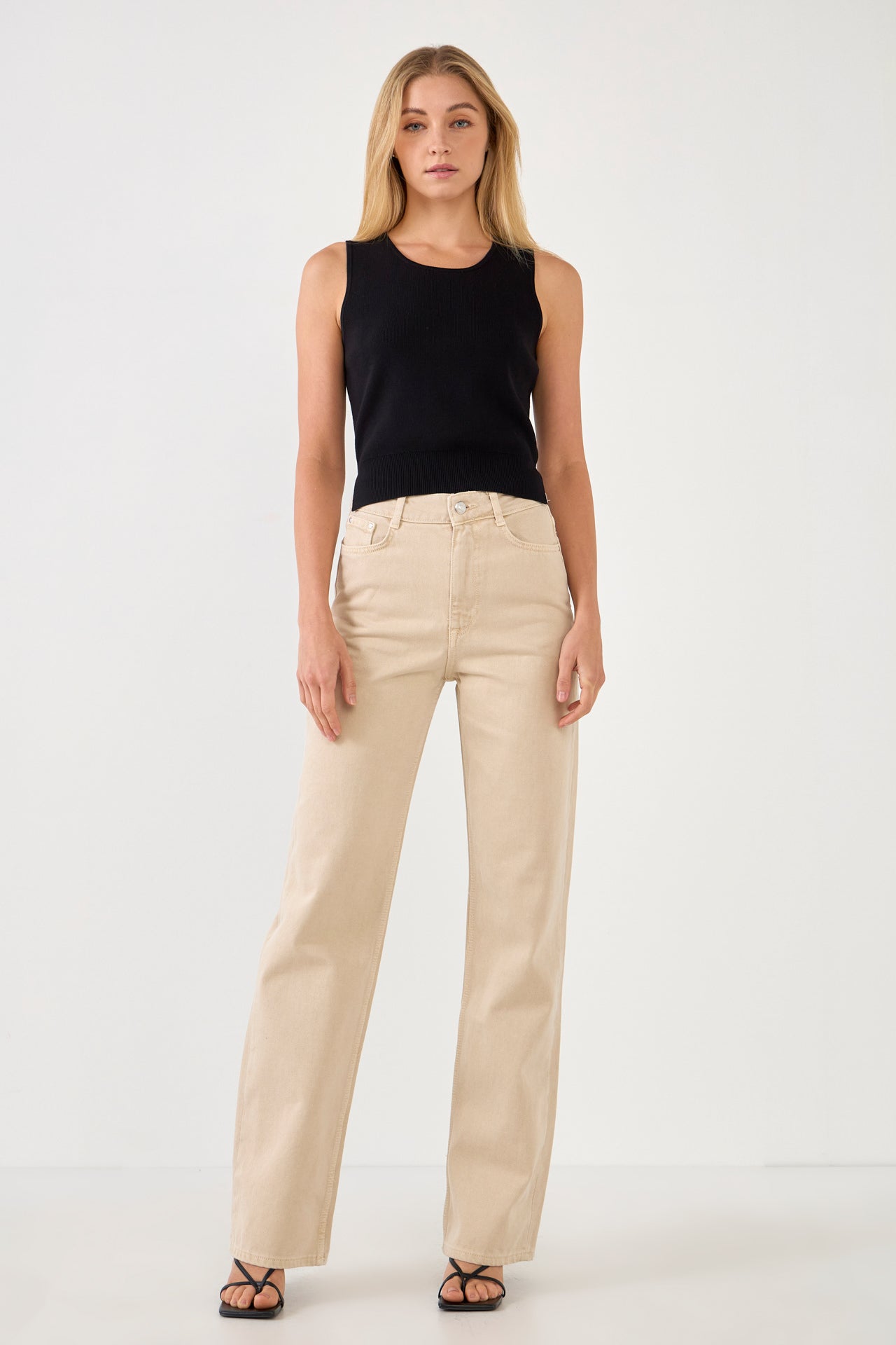 ENDLESS ROSE - Cropped Knit Top - CAMI TOPS & TANK available at Objectrare