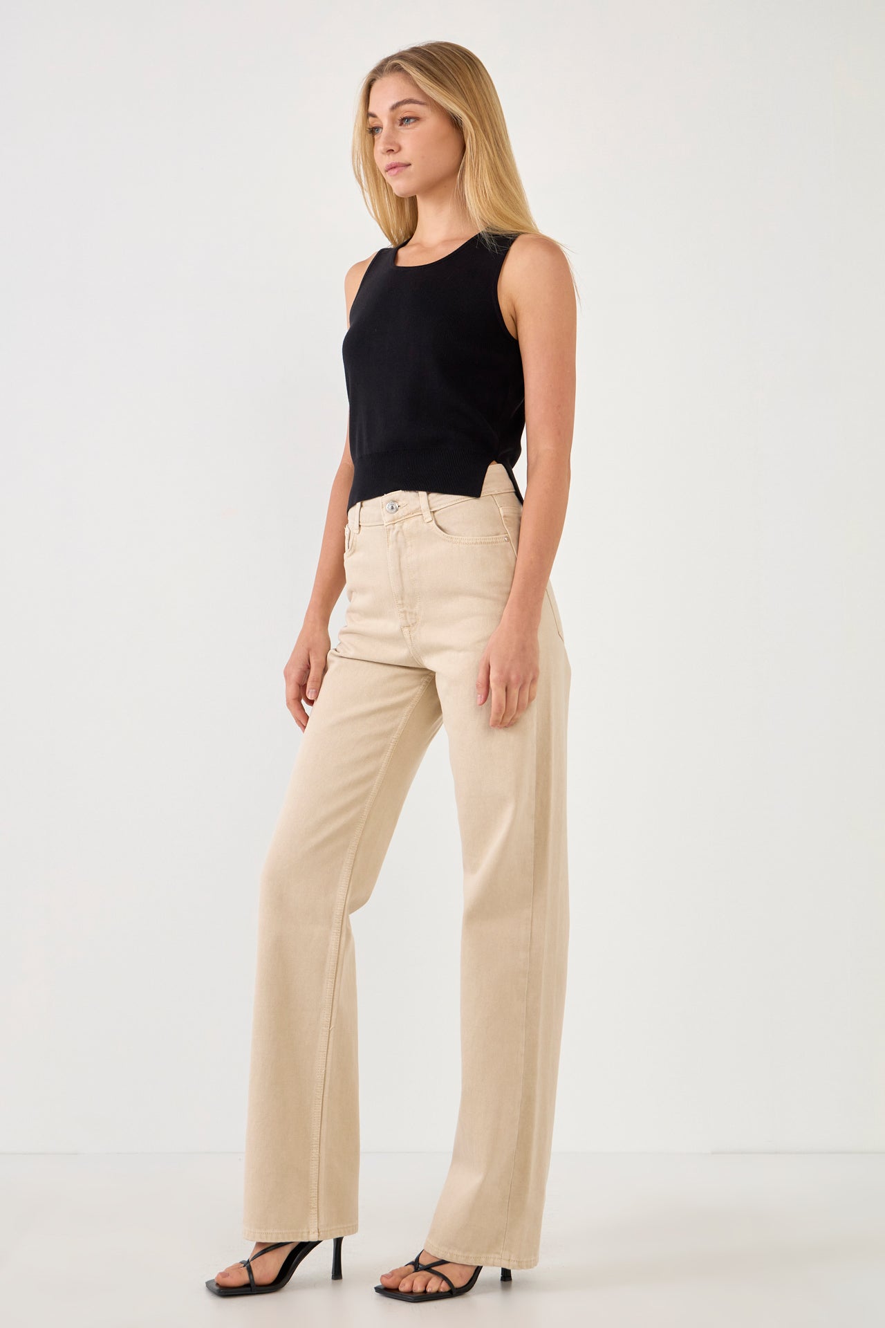 ENDLESS ROSE - Cropped Knit Top - CAMI TOPS & TANK available at Objectrare