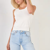 ENDLESS ROSE - Cropped Knit Top - CAMI TOPS & TANK available at Objectrare