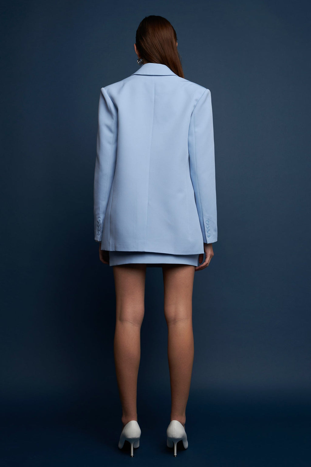 One Button Down Boxy Blazer
