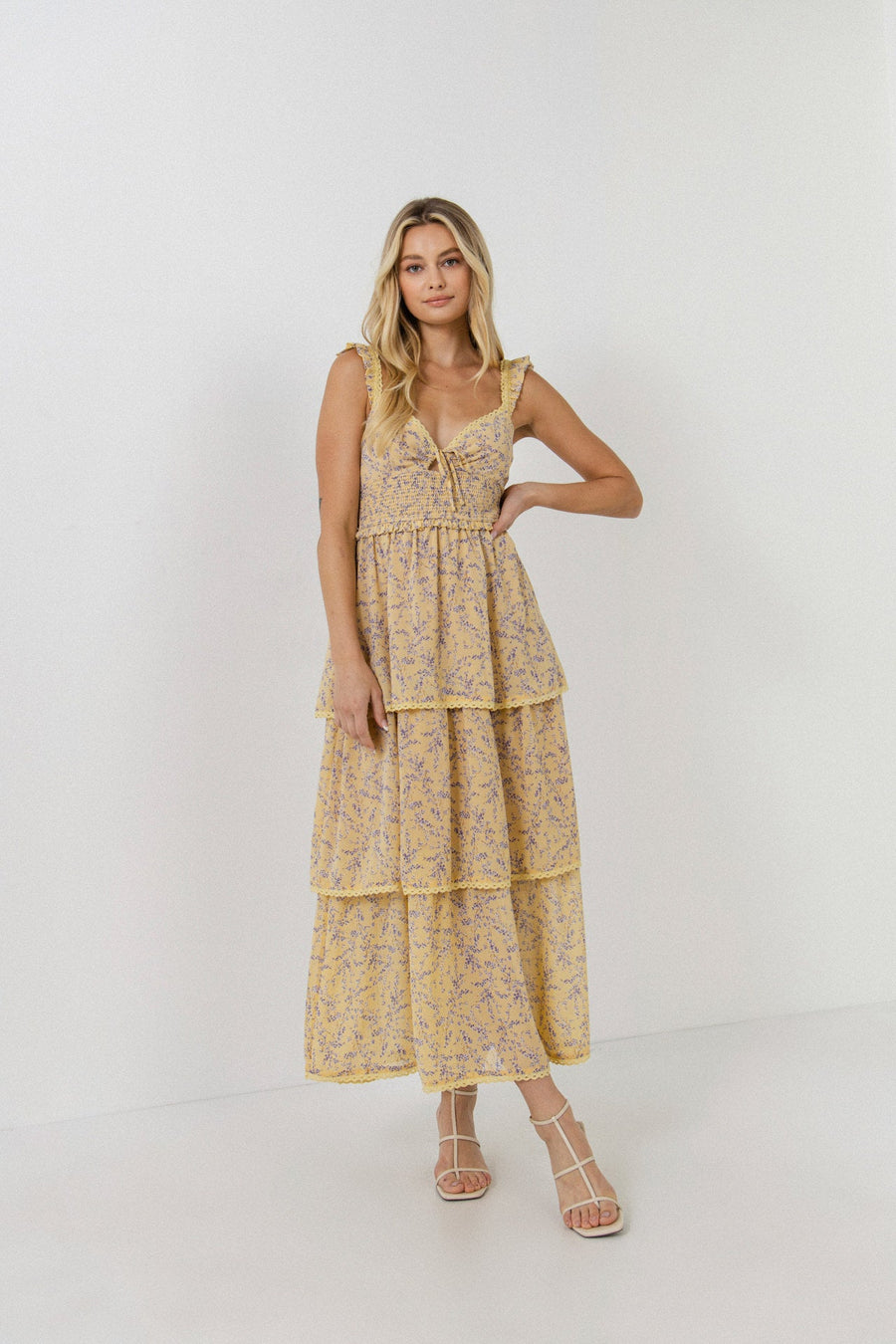 Floral Lace Maxi Dress main image 1