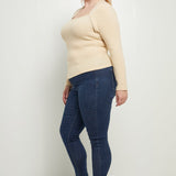 ENDLESS ROSE - Ribbed Fitted Knit Top - TOPS available at Objectrare