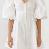 Buttons Detail Mini Dress