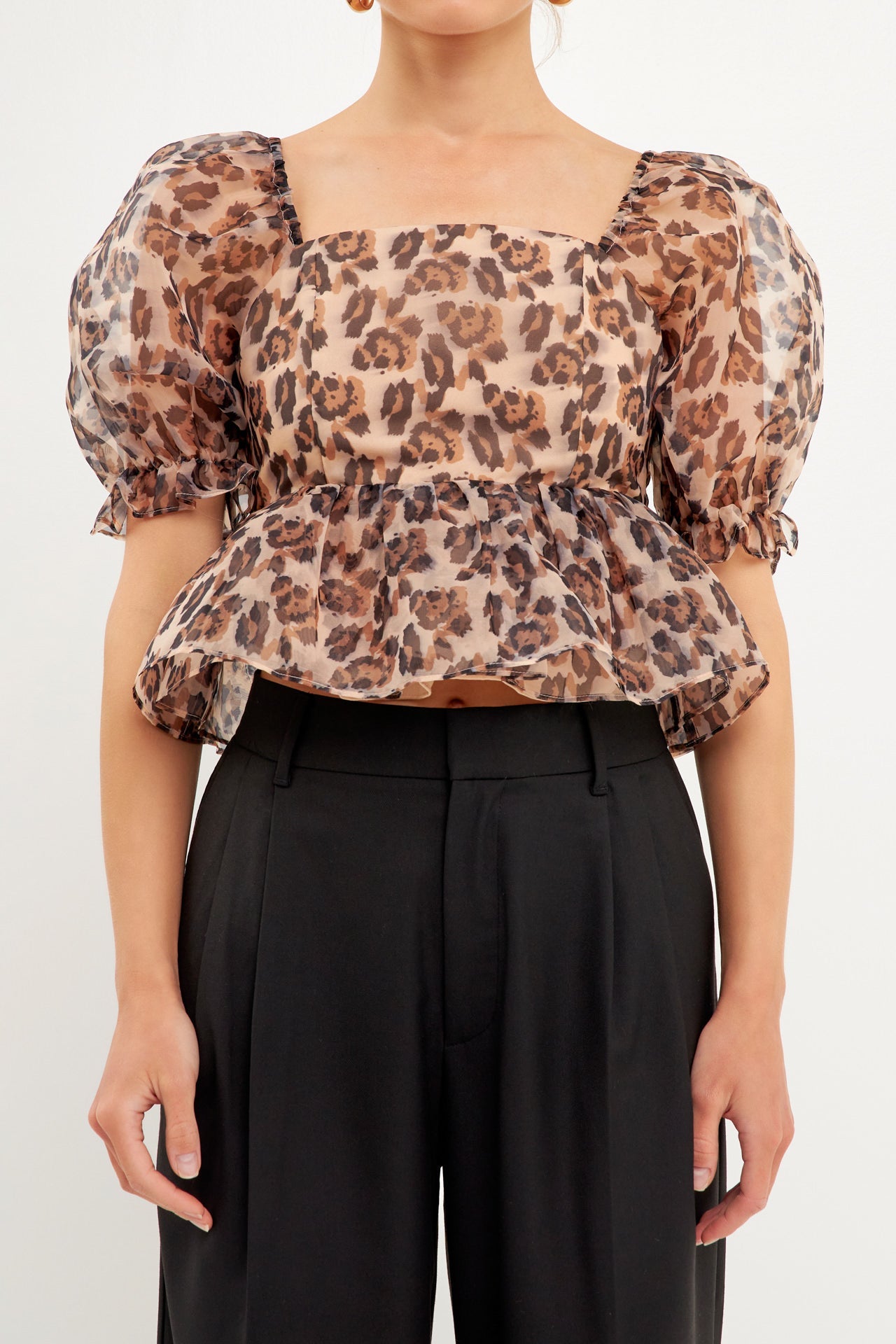 Animal print 2024 organza skirt