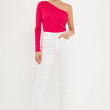 One Shoulder Knit Bodysuit