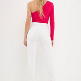 One Shoulder Knit Bodysuit