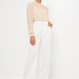 Gold Foil Polka Dot Blouse
