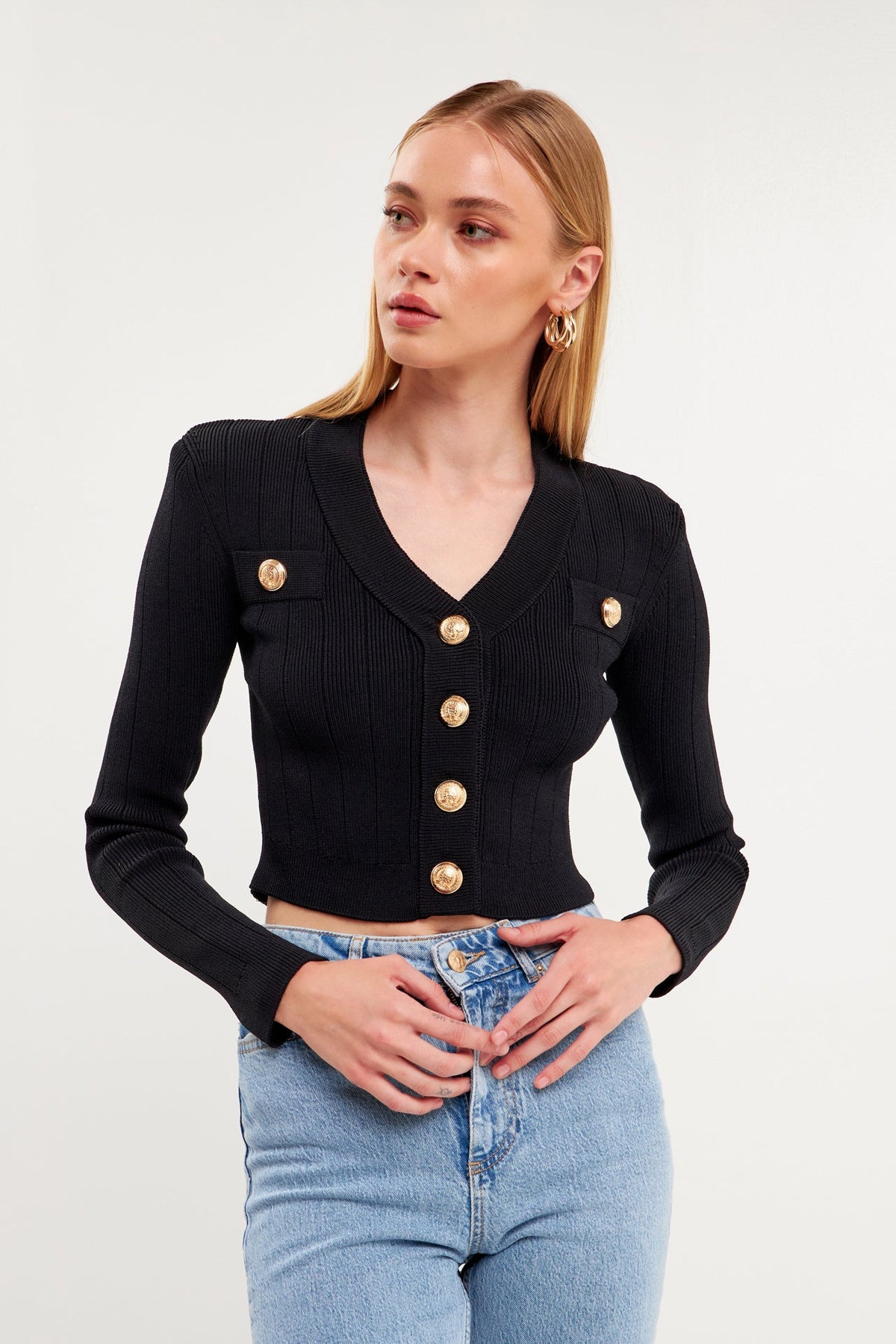 NA Cropped Cardigan