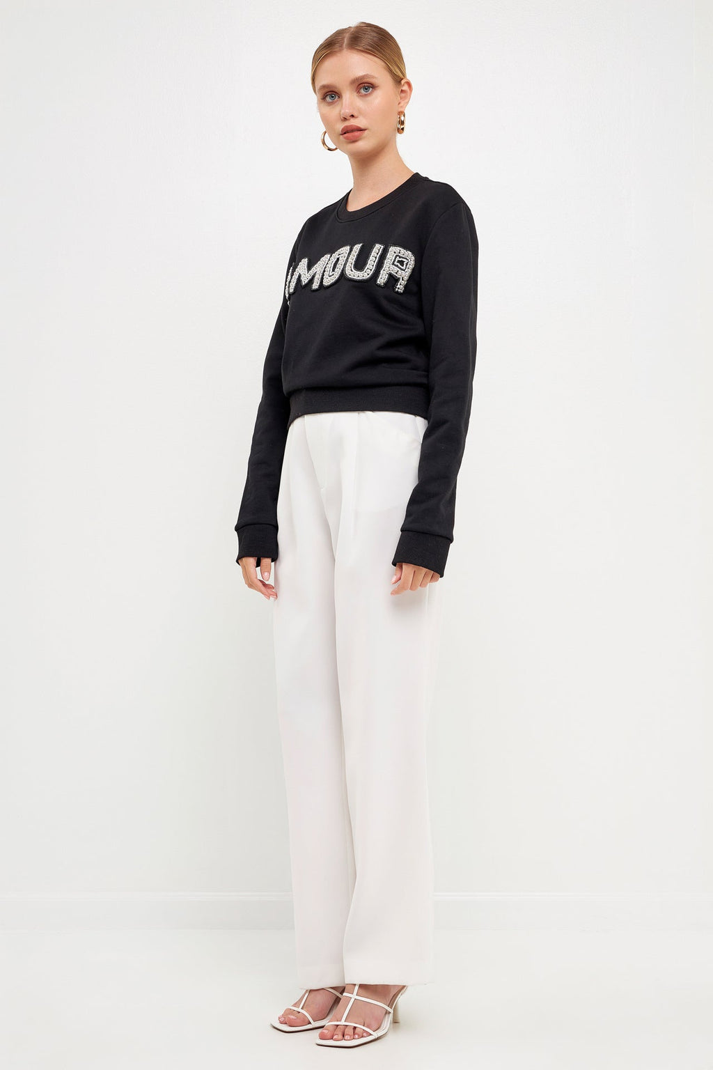 Beaded Amour Sweatshirt