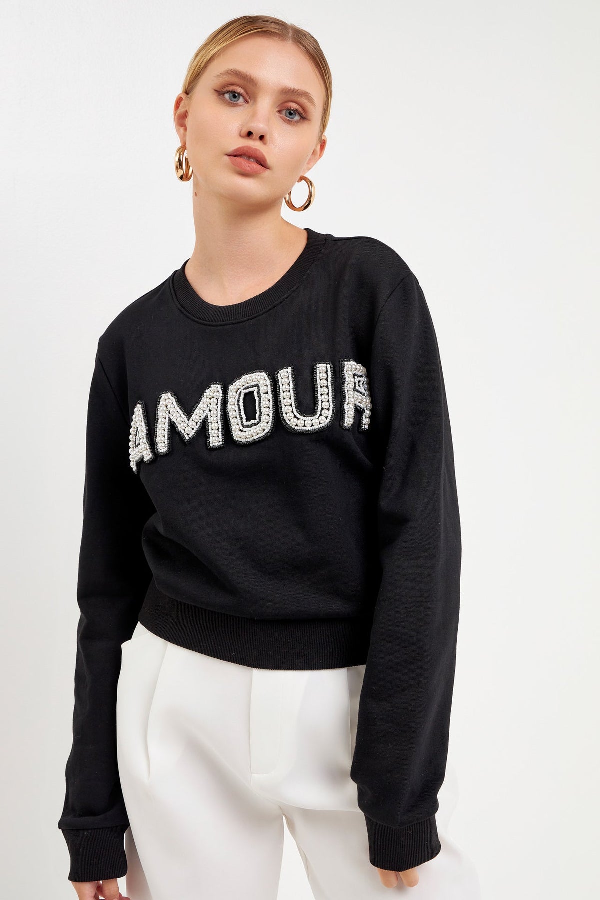 Beaded Amour Sweatshirt
