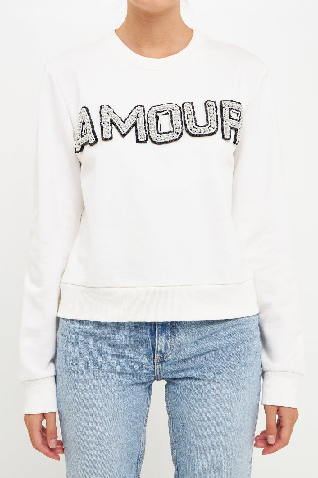 Beaded Amour Sweatshirt