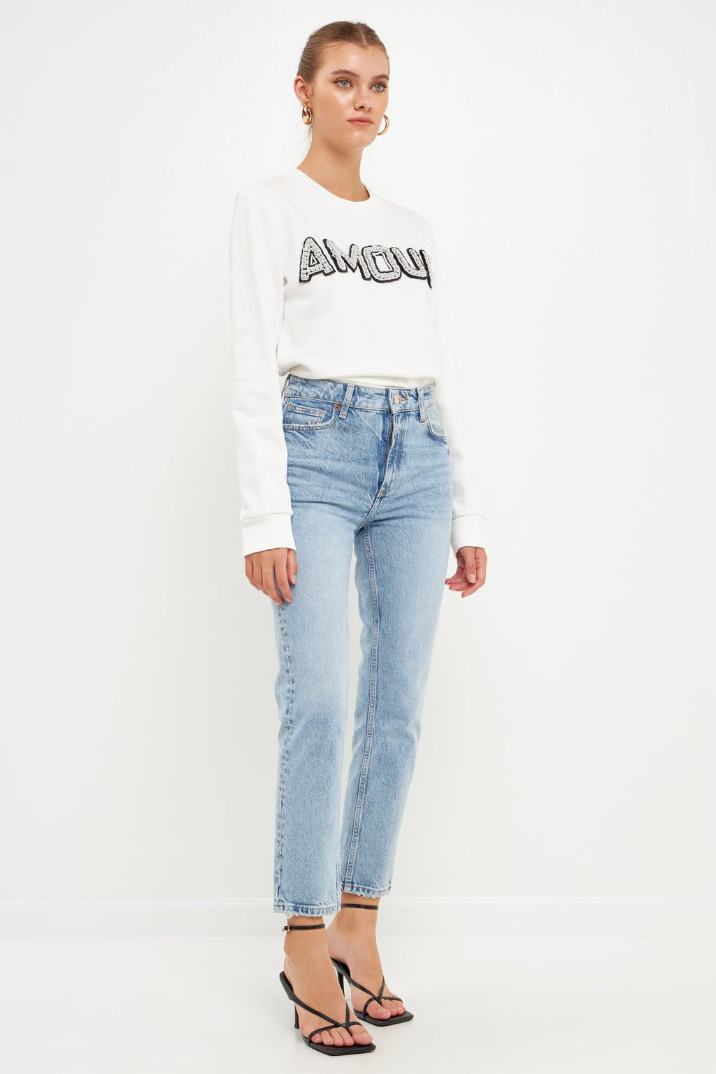 Beaded Amour Sweatshirt