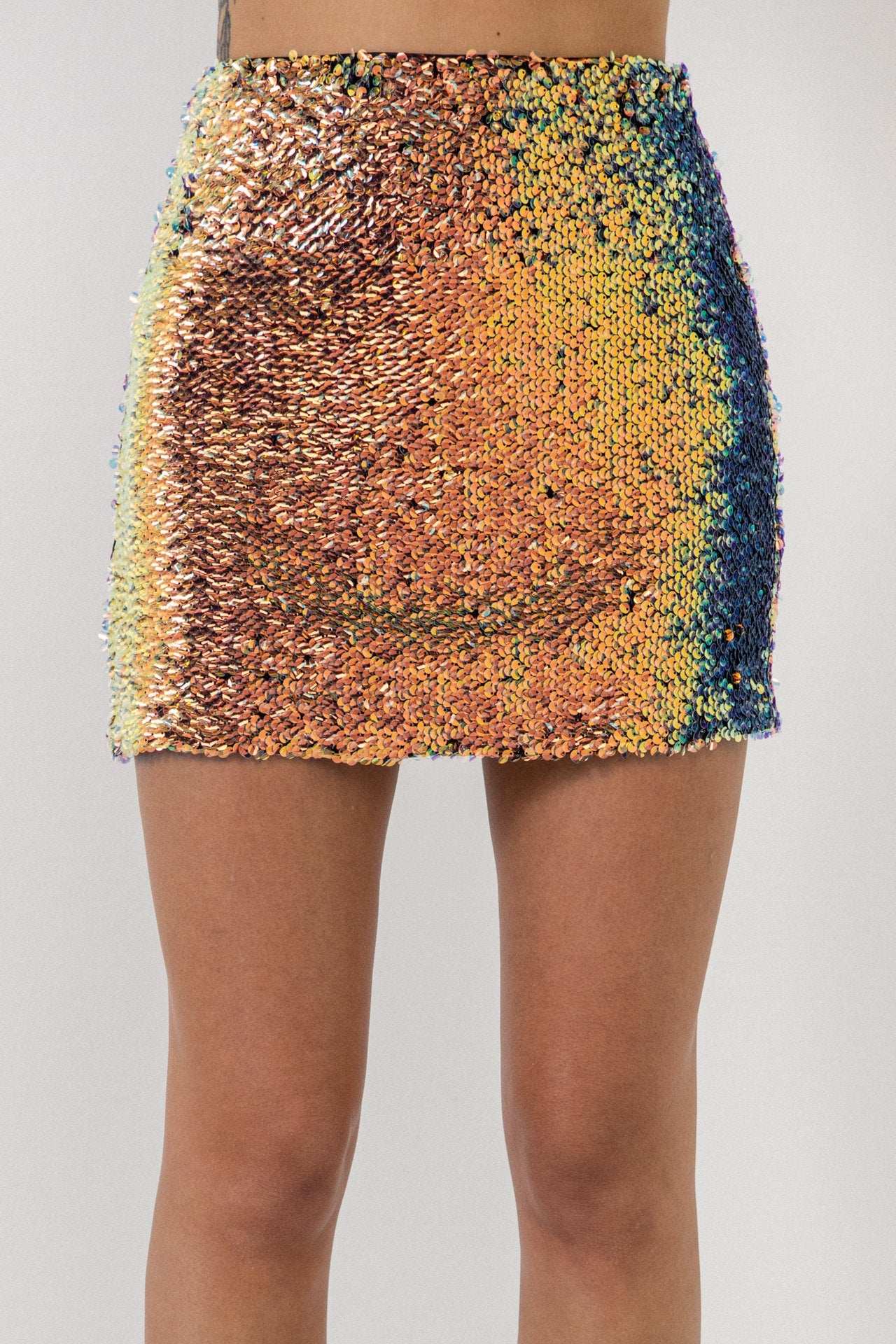 ENDLESS ROSE - Sequin Mini Skirt - SKIRTS available at Objectrare