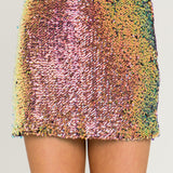 ENDLESS ROSE - Sequin Mini Skirt - SKIRTS available at Objectrare