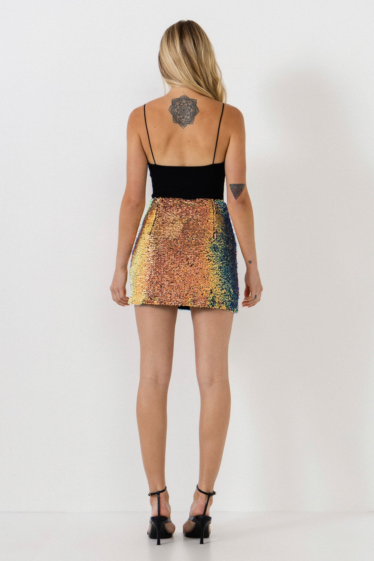 ENDLESS ROSE - Sequin Mini Skirt - SKIRTS available at Objectrare