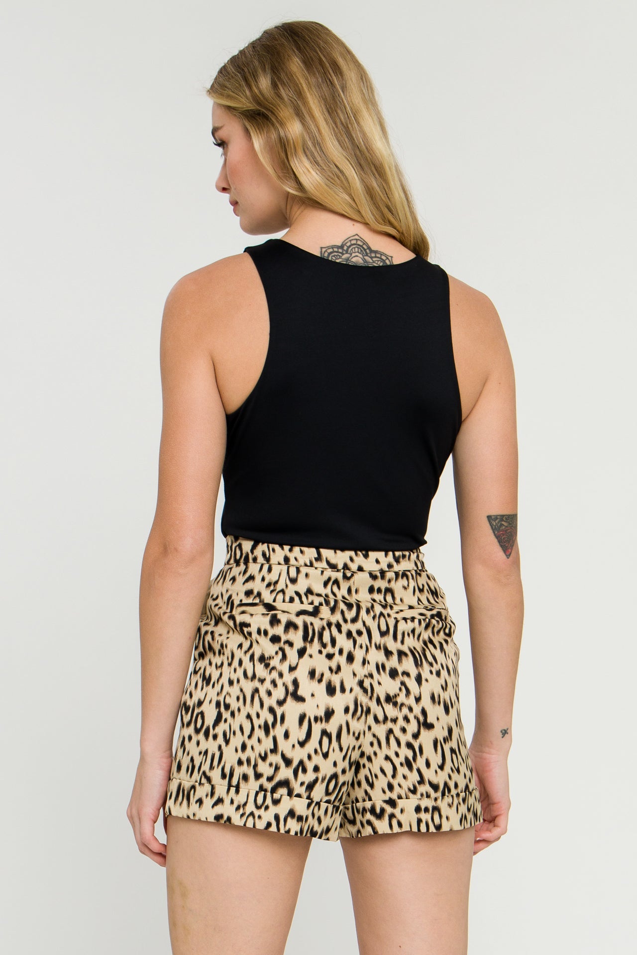 ENDLESS ROSE - Animal Print Shorts - SHORTS available at Objectrare