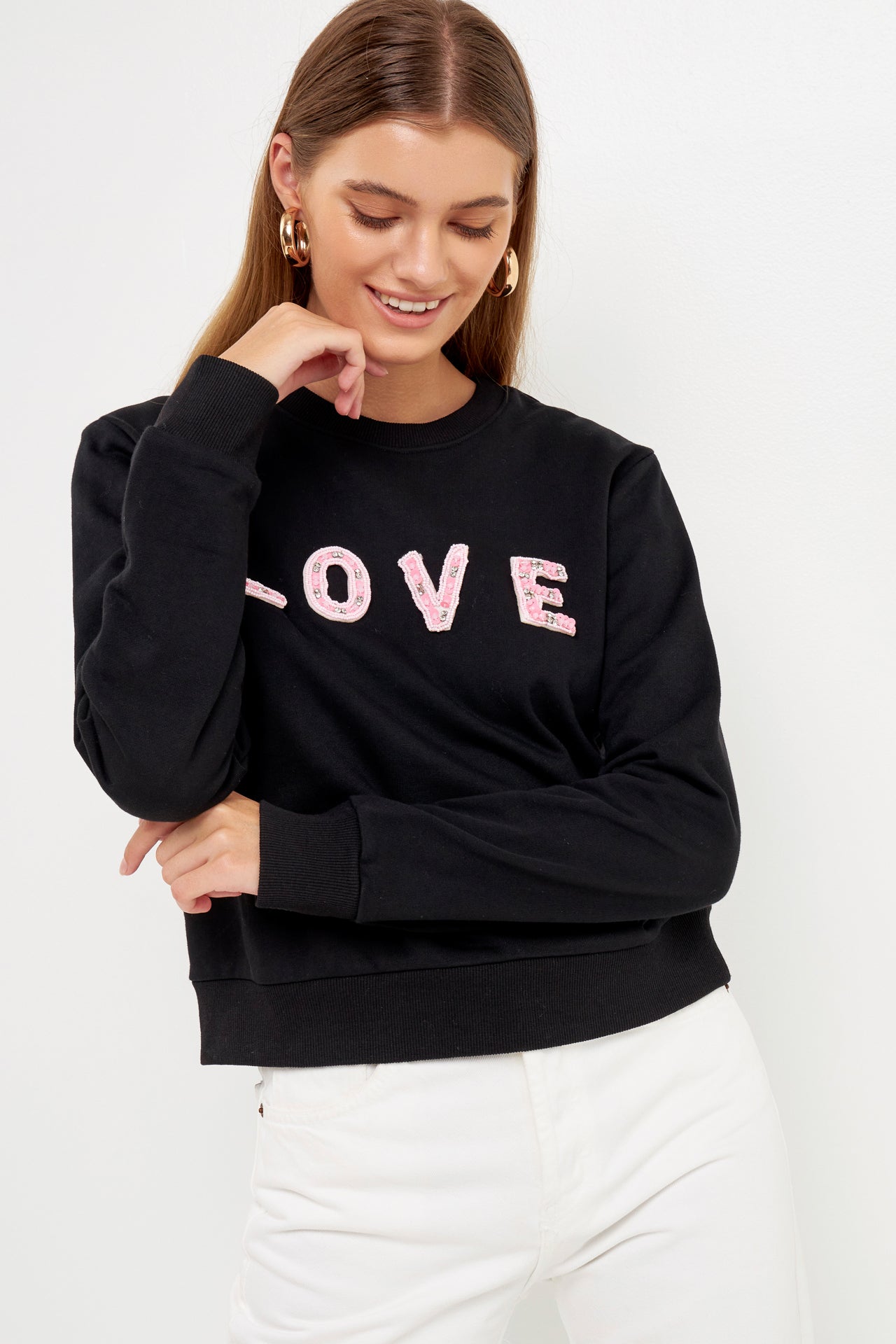 Womens Sweatshirt Whistles Love Sweatshirt Whistles Love