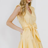 V-neckline Sleeveless Mini Dress