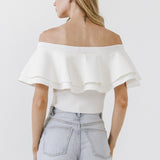 Off The Shoulder Ruffle Top