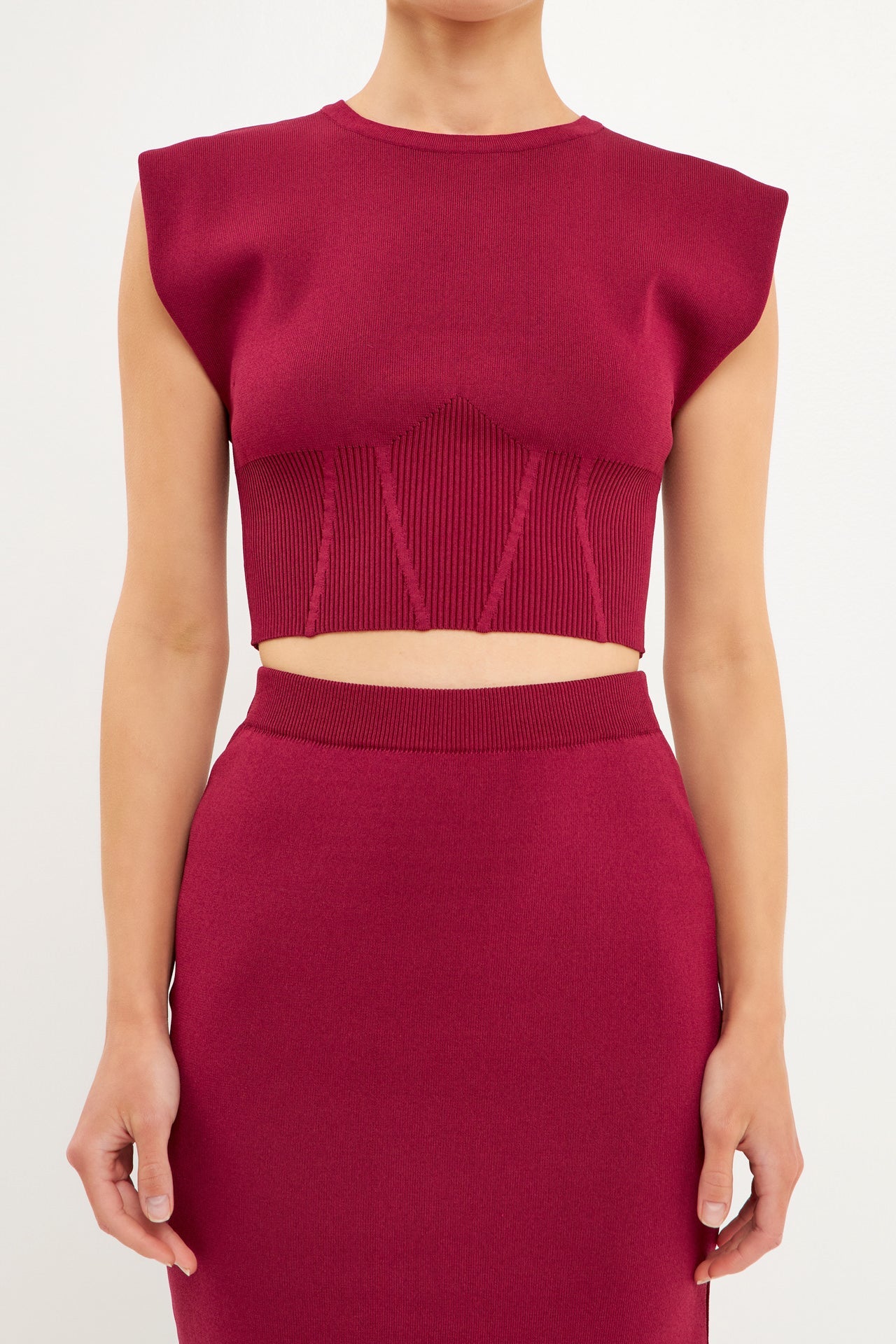 Cinched Waist Sleeveless Knit Top – Endless Rose