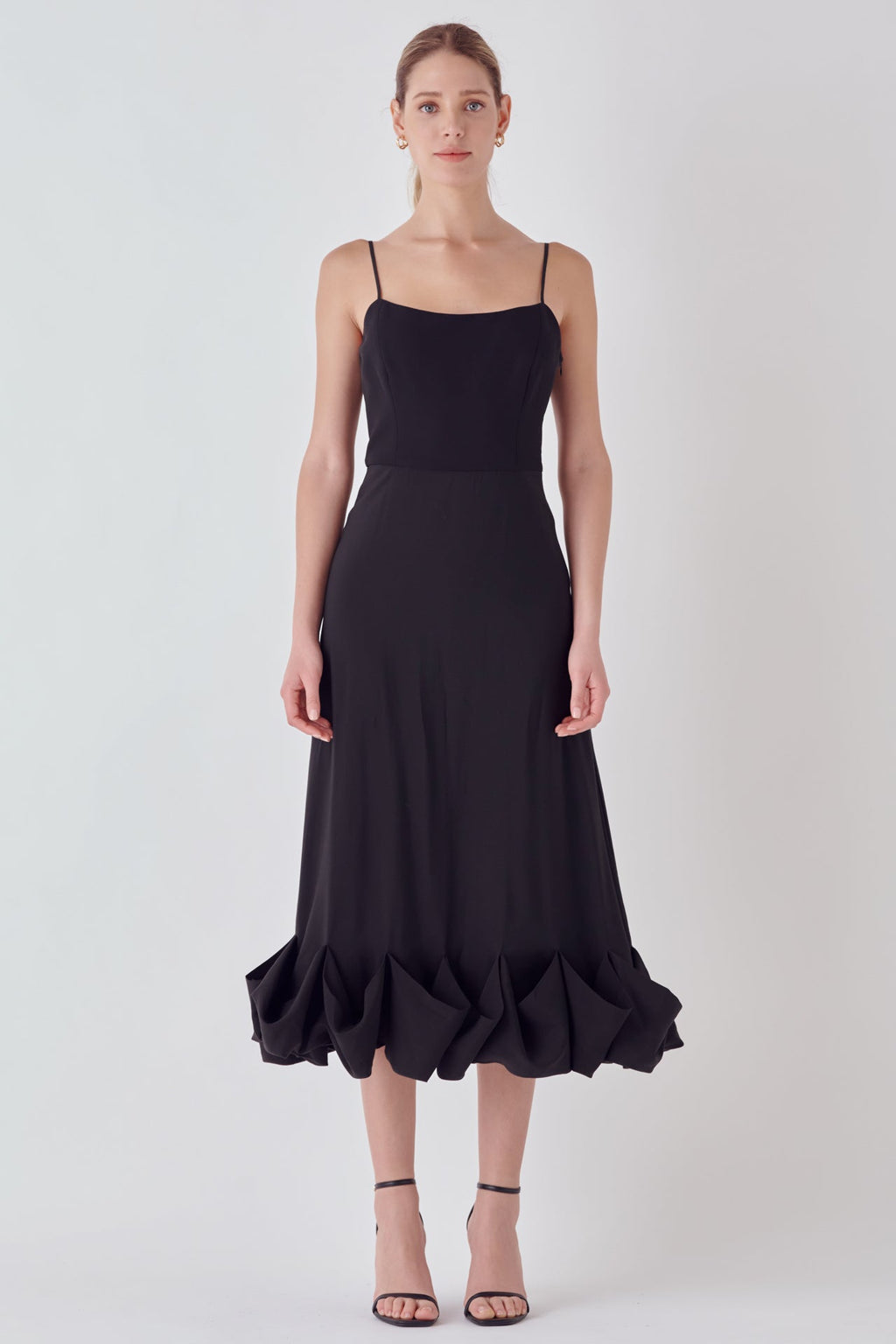 Voluminous Cami Midi Dress