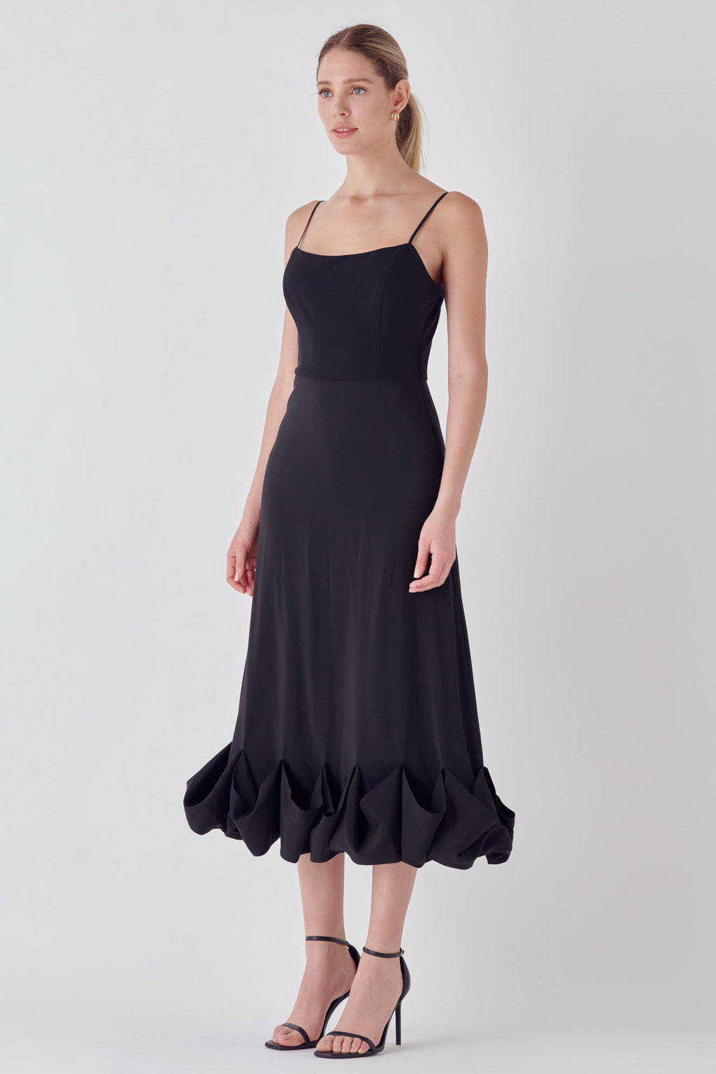 Voluminous Cami Midi Dress