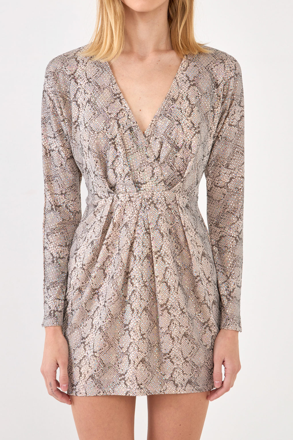 Snake Skin Mini Dress
