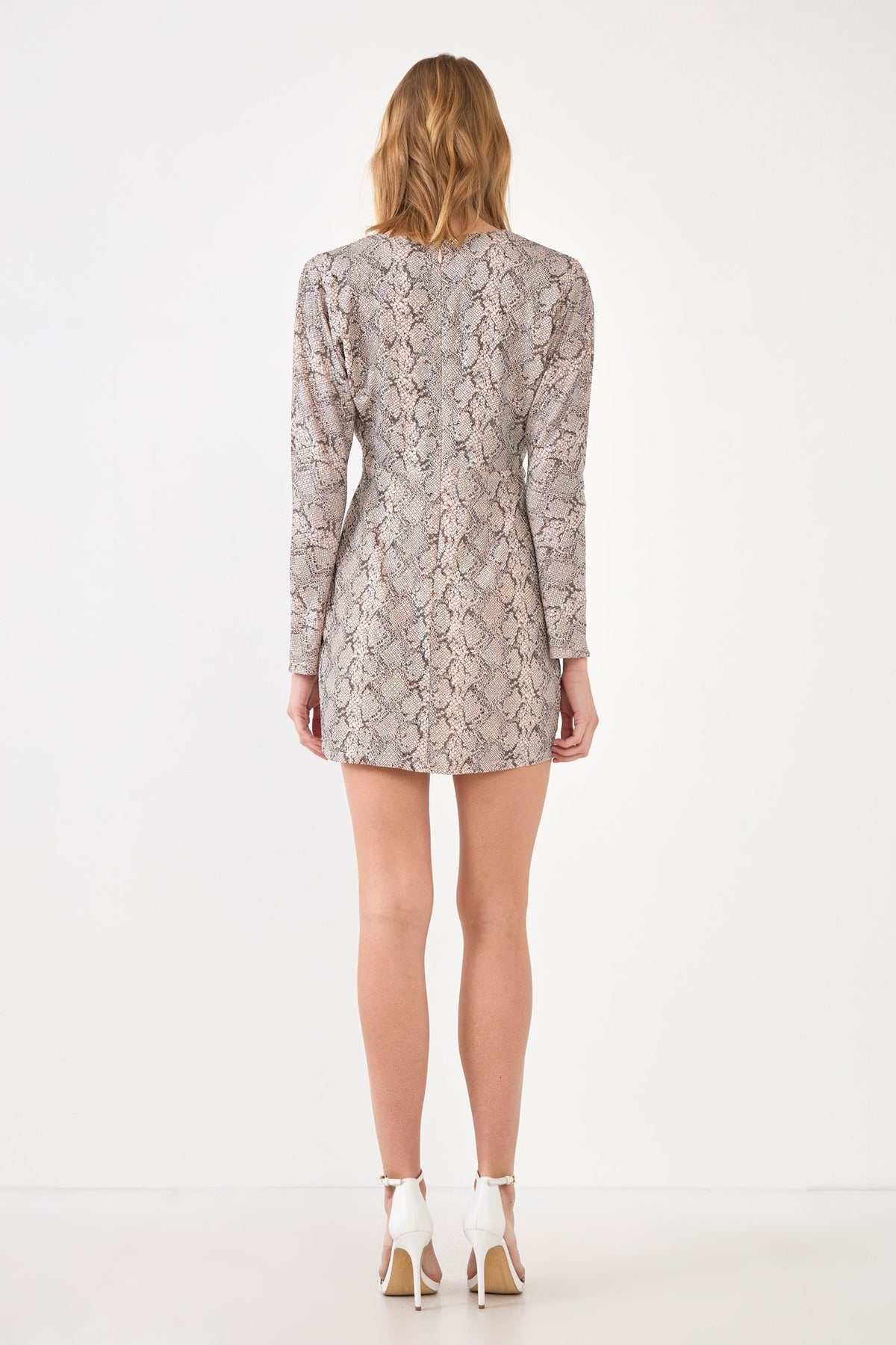Snake Skin Mini Dress