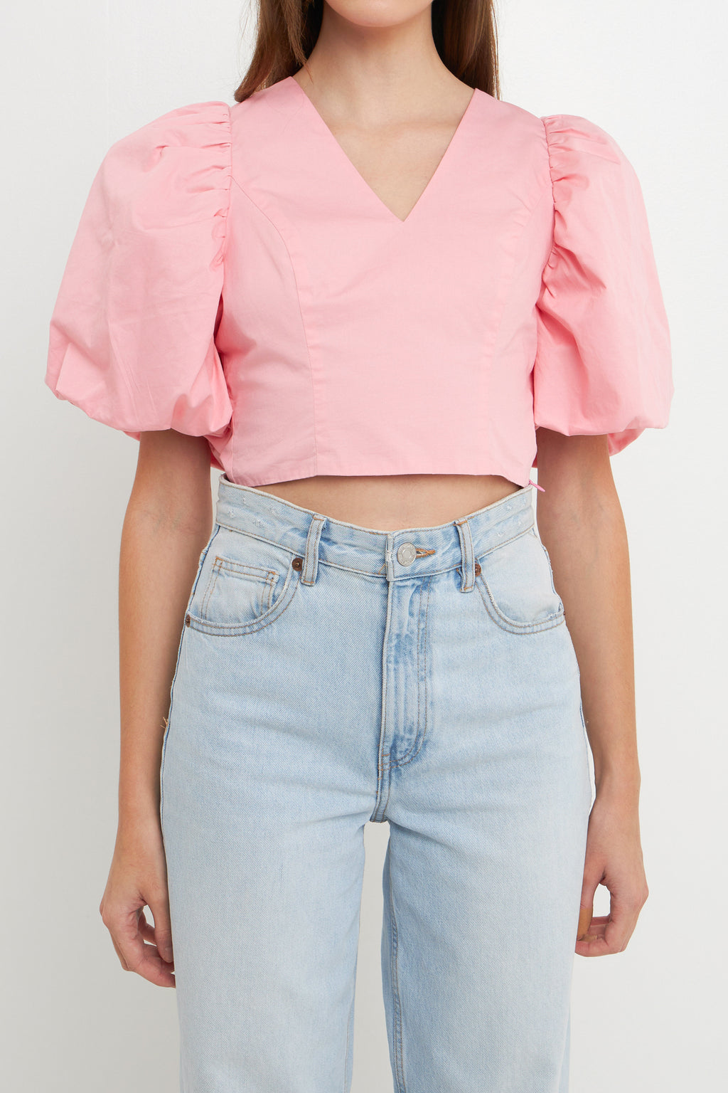 Schrunchie Back Tied Top