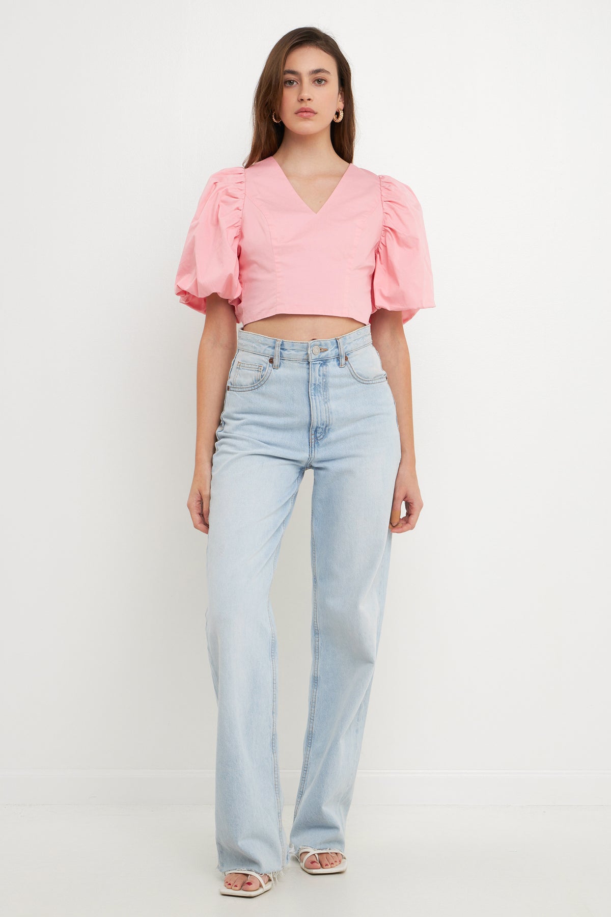 Schrunchie Back Tied Top