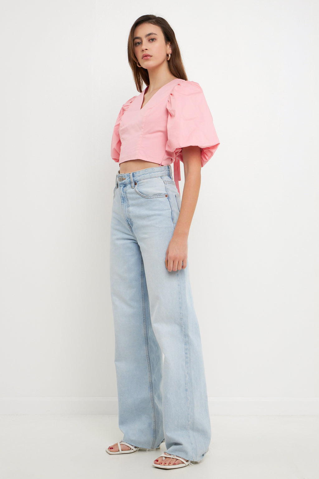 Schrunchie Back Tied Top