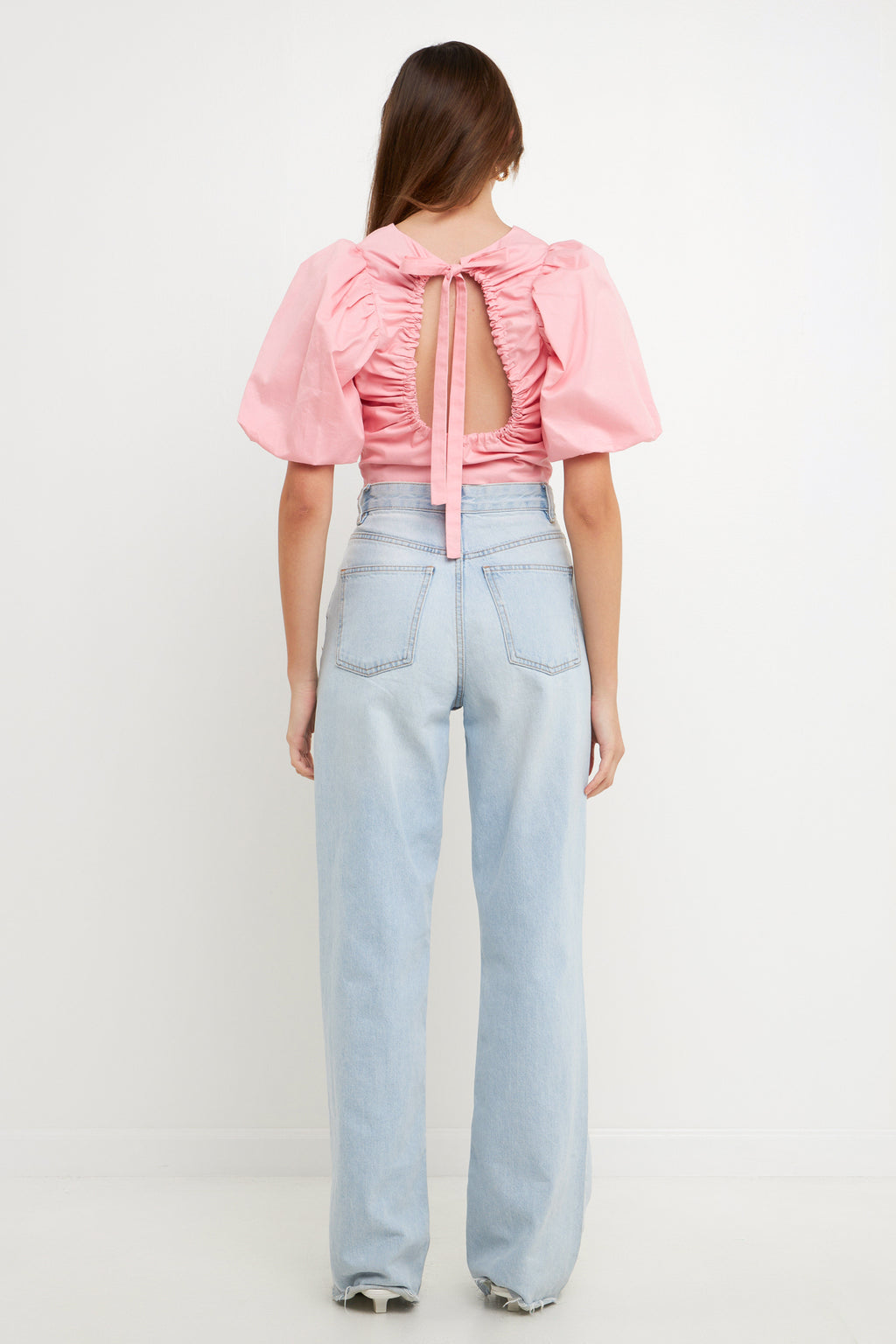 Schrunchie Back Tied Top