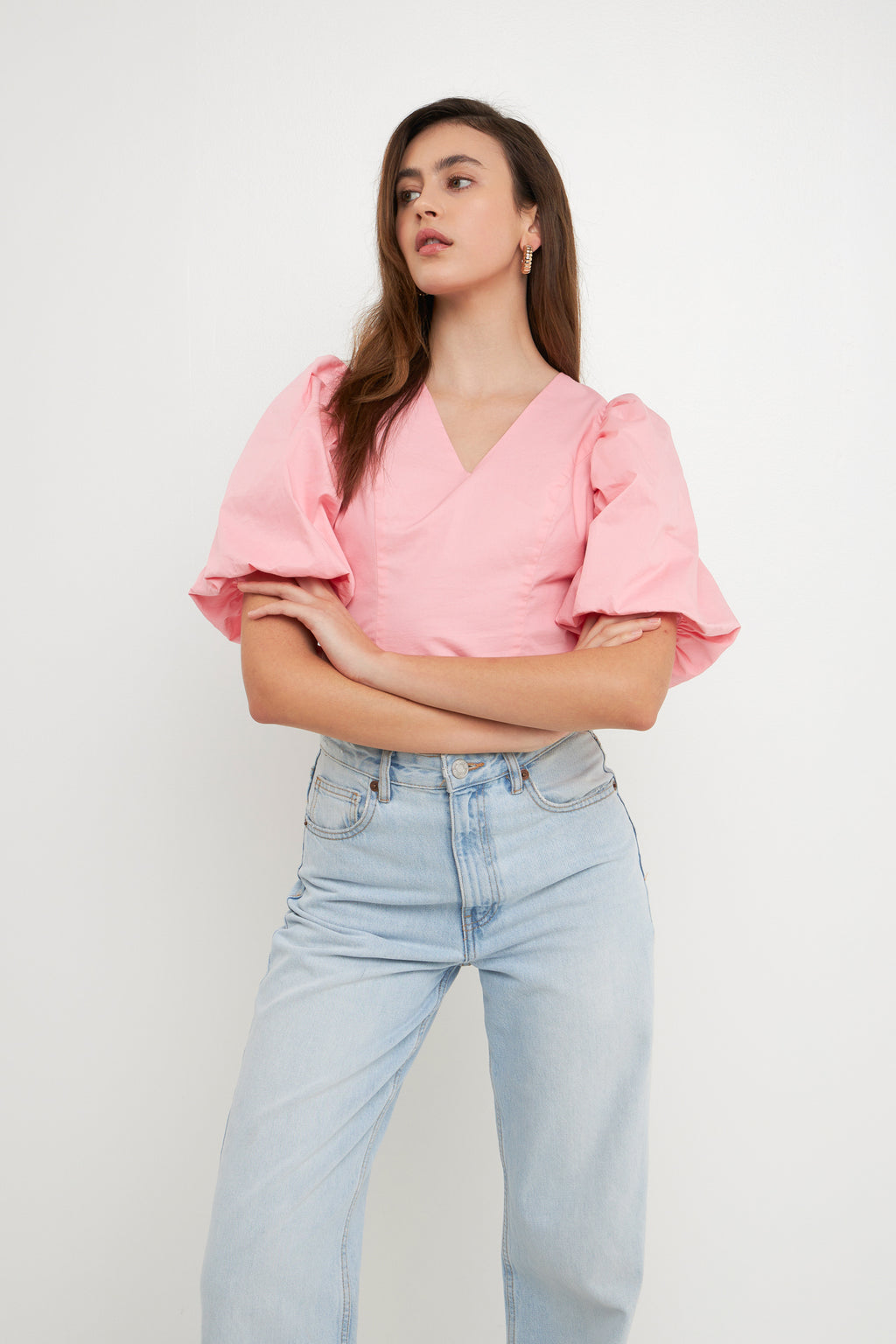 Schrunchie Back Tied Top
