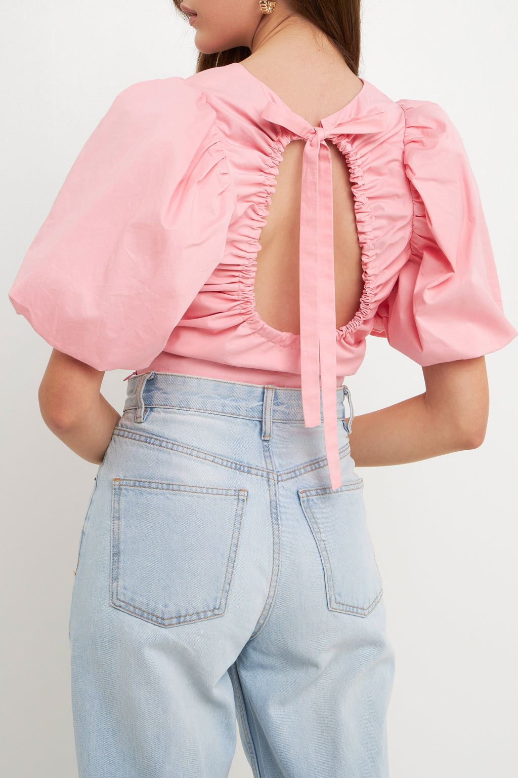 Schrunchie Back Tied Top
