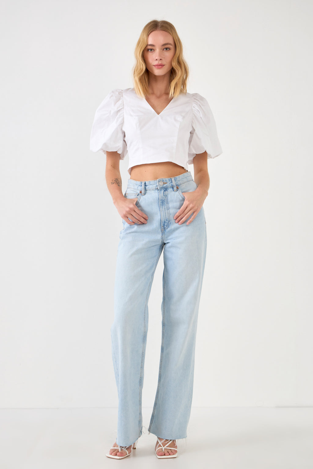 Schrunchie Back Tied Top