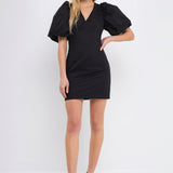 Back Schrunchie Mini Dress