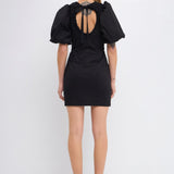 Back Schrunchie Mini Dress