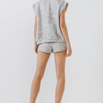 ENDLESS ROSE - Tweed Shorts - SHORTS available at Objectrare
