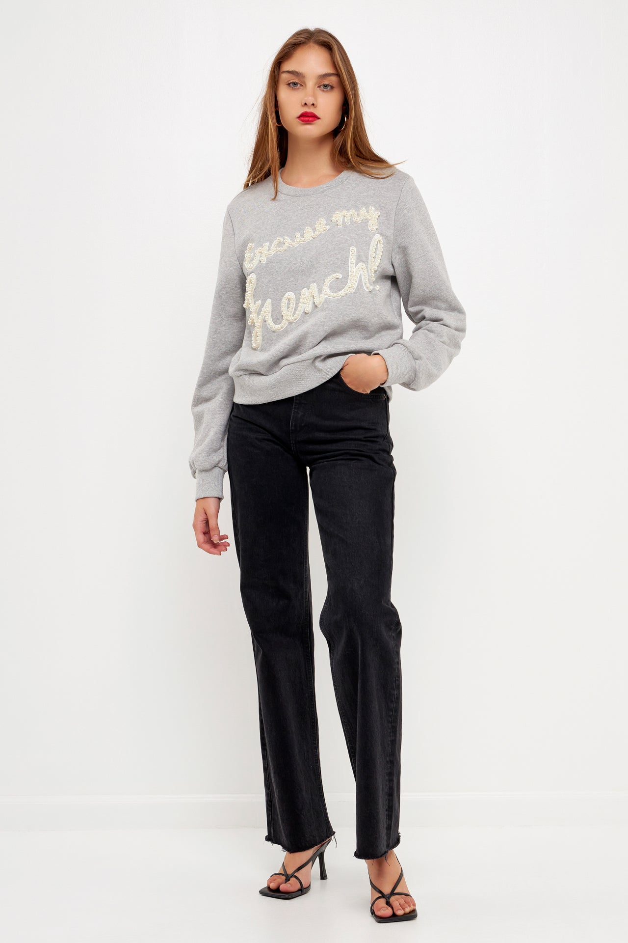 SALE OF Pearl Excuse My French Sweatshirt