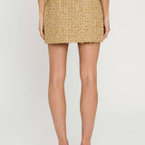 ENDLESS ROSE - Metallic Tweed Mini Skirt - SKIRTS available at Objectrare