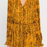 ENDLESS ROSE - Python Print Pleated Romper - ROMPERS available at Objectrare