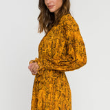 ENDLESS ROSE - Python Print Pleated Romper - ROMPERS available at Objectrare