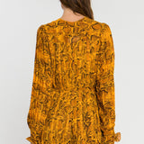 ENDLESS ROSE - Python Print Pleated Romper - ROMPERS available at Objectrare